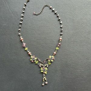 Green and purple necklace